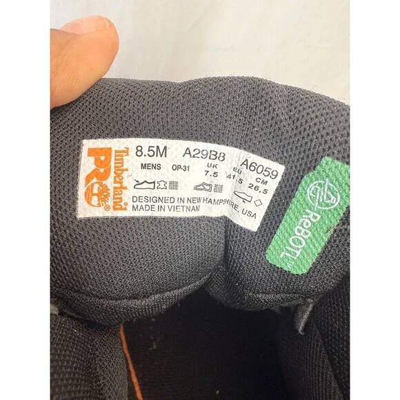 NEW Timberland Flume Mid Dark Brown Waterproof Hiking Boots Men 8.5 M TB 0A29B8 - Picture 13 of 16